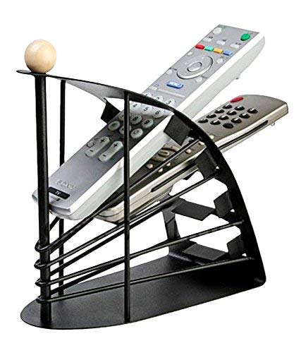 dxent 4-Slot Clear Metal Home Desk Tv Air-Conditioner Remote Control Storage Holder Organizer Stand
