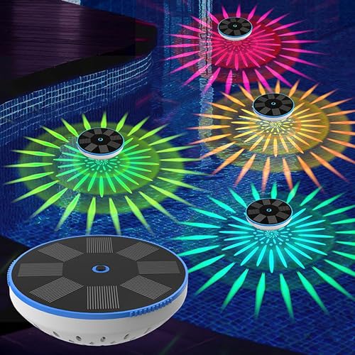 Lumières de piscine flottantes solaires LED IPX8 avec télécommande 10 couleurs - 6