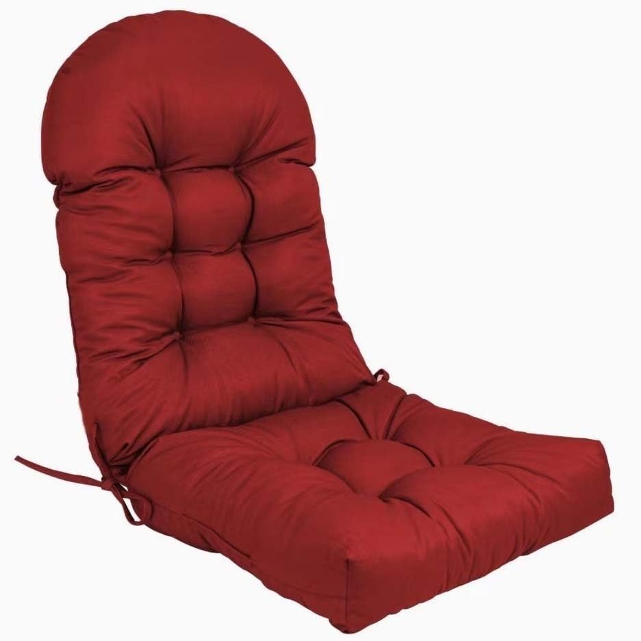 Coussin de chaise de jardin dossier haut anti-glissement lot de 6 pour rotin