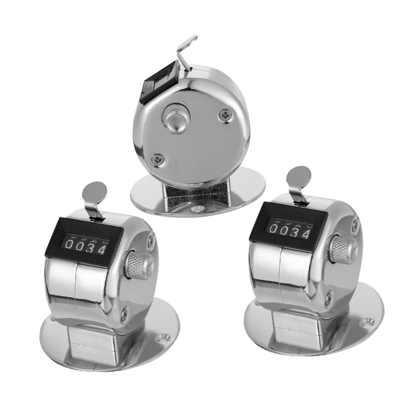 BESPORTBLE Mechanical Counter Clicker 3pcs Digital Tally Clicker for Warehouse Event Golf Sports Counting Tool
