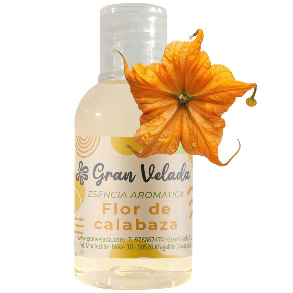 Gran Velada - Dyniowy kwiat aromatyczny zapach 1000 ml | Intensywne zapachy | Idealny do świec, mydeł i kremów | Zastosowanie kosmetyczne i rzemieślnicze | Halloween specjalne