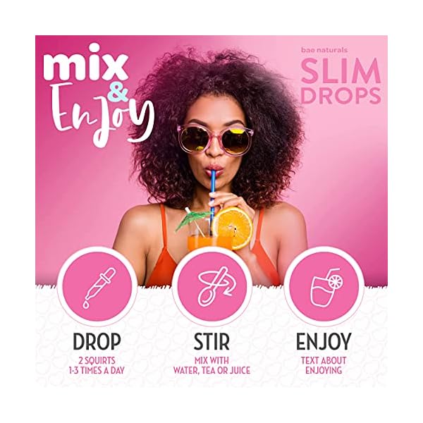 Slim-Drops-All-Natural-Diet-Supplement-Increase-Energy-Focus-Reduce-Bloating-Appetite-Cravings-Raspberry-Ketone-and-African-Mango-Complex-for-Women-20-Day Slim Drops - All Natural Diet Supplement - Increase Energy & Focus - Reduce Bloating, Appetite & Cravings - Raspberry Ketone and African Mango Complex for Women (20 Day)