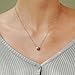 Shapes Studio 18K Yellow Gold Plated Crush Round Pendant Necklace(Women), Waterproof, Never Tarnished, Christmas Gift (Gold)