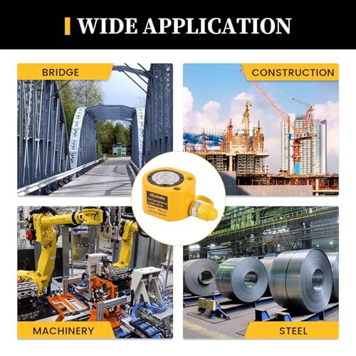 Image of 20T Low Profile Stroke Hydraulic Ram Cylinder Jack 0.51 inch Stroke FPY-20 Single-Action Lifting Cylinder Jack Mini Protable Porta Power Ram for Machinery and Industry