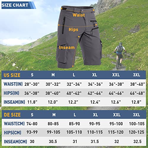 Hiauspor Pantaloni MTB da Uomo Corti da Mountain