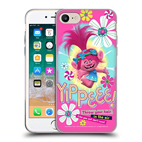 Head Case Designs Officially Licensed Trolls Princess Poppy Graphics Soft Gel Case Compatible With Apple Iphone 7/8 / Se 2020 & 2022 #TOP4