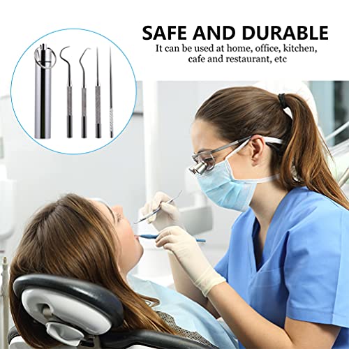 Healifty Dental Gereedschap Plaque Remover Dental Tanden Cleaning Kit Tand Scaler Tong Schraper Spiegel Professionele… - Image 7
