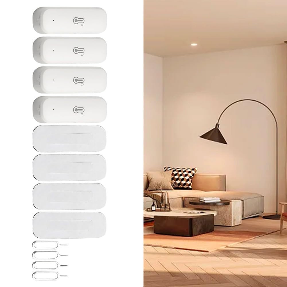 Zigbee Détecteur de température et d'humidité sans fil avec commandes vocales pour Zigbee