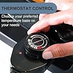 OVENTE Electric Indoor Grill with 13x10 Inch Non-Stick Cooking Surface, 1000W Fast Heat Up Power, Adjustable Temperature, Removable and Dishwasher Safe Grilling Plate and Drip Tray, Copper GD1632NLCO - Image 3