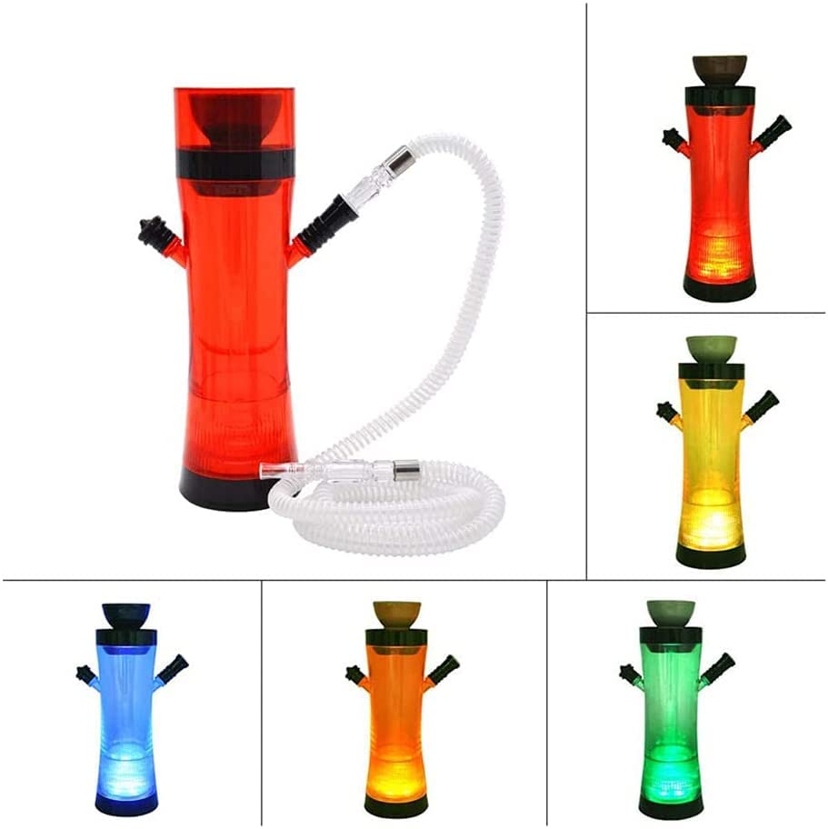 LSZ Shisha-Set LED Leichthuks Set mit Zangen, Schlauch und Fernbedienung, Acrylhuka for Männer und Frauen Shisha-Set… – Bild 5