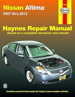 Nissan Altima (07-12) Haynes Repair Manual (Does not include information specific to hybrid models. Includes thorough vehicle coverage apart from the specific exclusion noted)