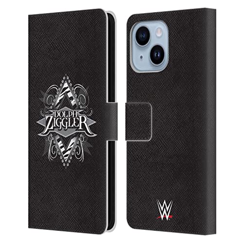 Étui portefeuille iPhone 14 Plus WWE clapet aimanté et cuir Dolph Ziggler
