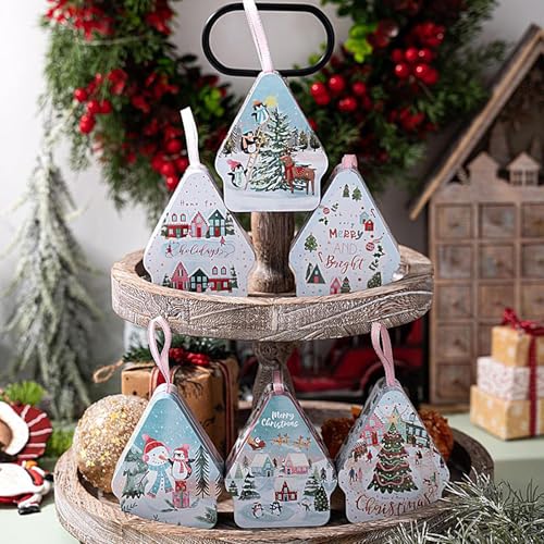 Latas de galletas de Navidad metálicas para evitar que tus dulces se ablanden 4
