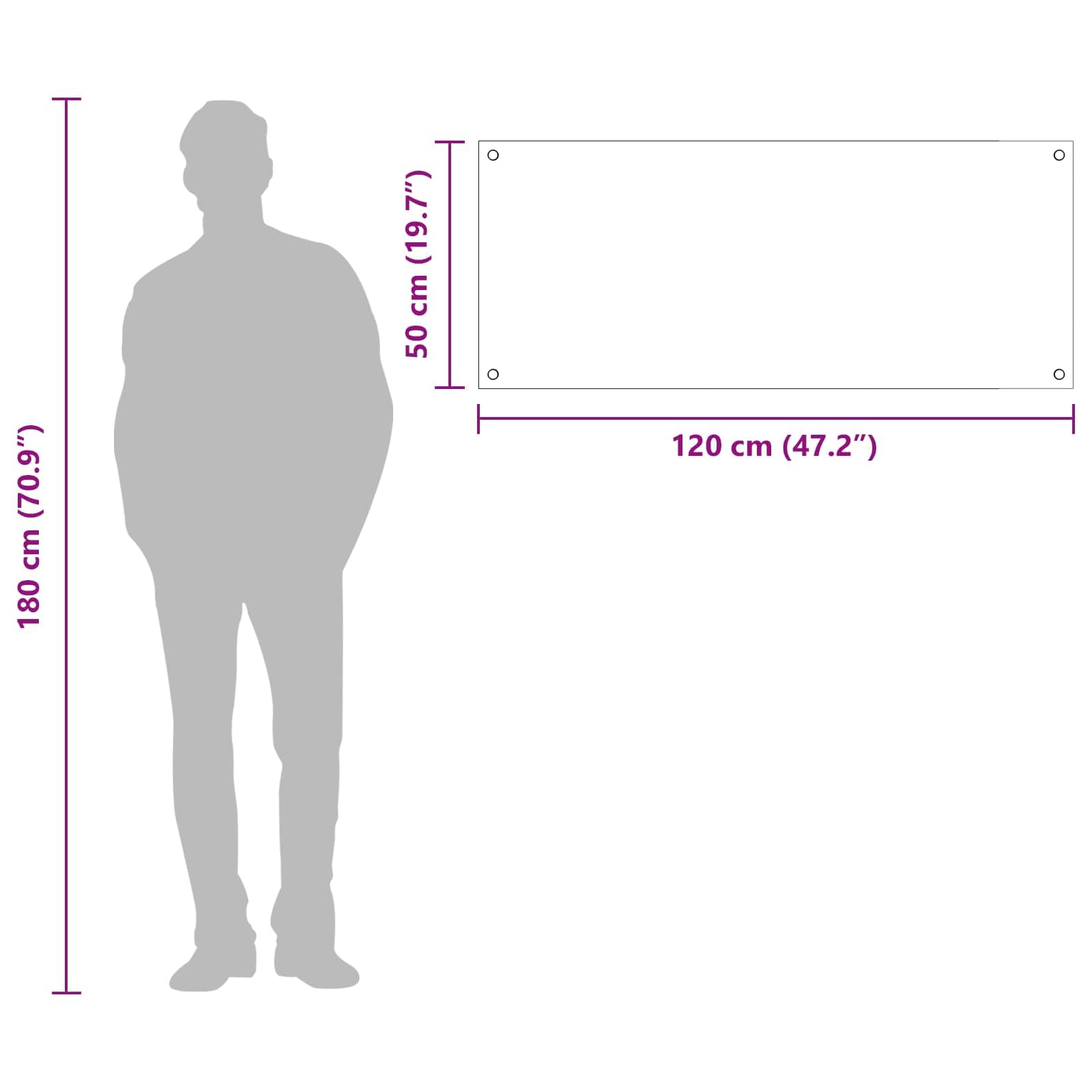 Generisch Küchenrückwand Dunkelgrau 120 x 50 x 0,6 cm Gehärtetes Glas,Heim & Garten,Küche & Esszimmer,Küchenhelfer & -utensilien,42001314