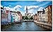 Produktbild City Skyline Brügge Belgien Wandtattoo Wandsticker Wandaufkleber R1425 Größe 60 cm x 90 cm