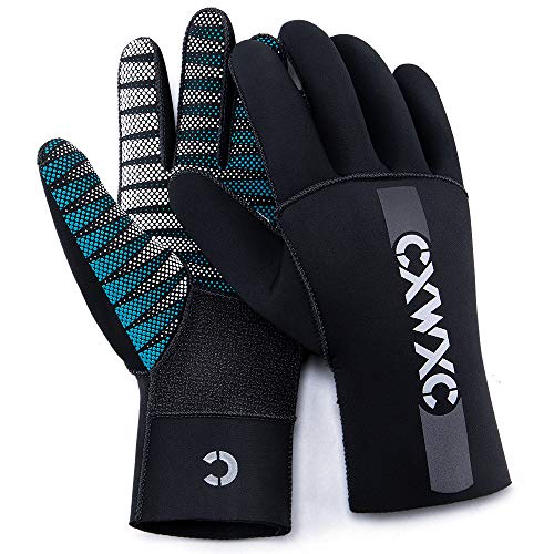 image for CXWXC Neoprene Diving Wetsuit Gloves for Men Women - Warm Water Sports
