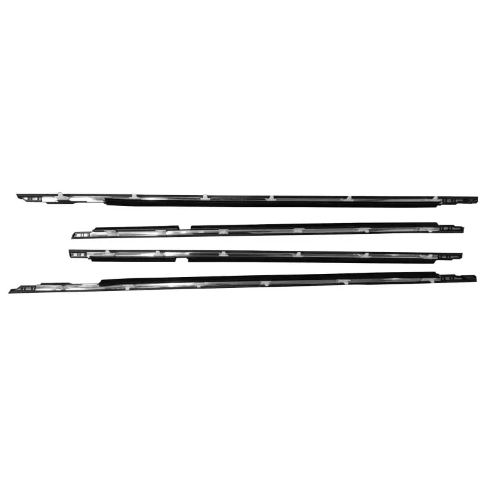 Rcuihgfb Chrome Automotive Window Seals Compatible With Toyota For Land For Cruiser Lc80 Fzj80 1990-1998 4Pcs Car Door Window Moulding Trim 7571060021(Chrome)