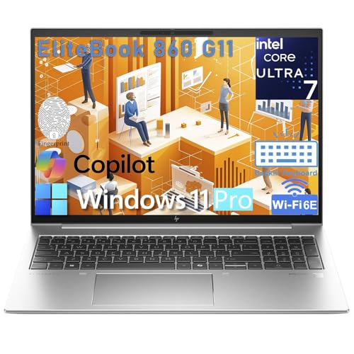 HP EliteBook m[gp\R Rs[^ 860 G11 16C` FHD+ rWlXm[gp\RAIntel 12-Core Ultra 7 155U 16GB DDR5 RAM 512GB PCIe SSD WiFi 6E obNC