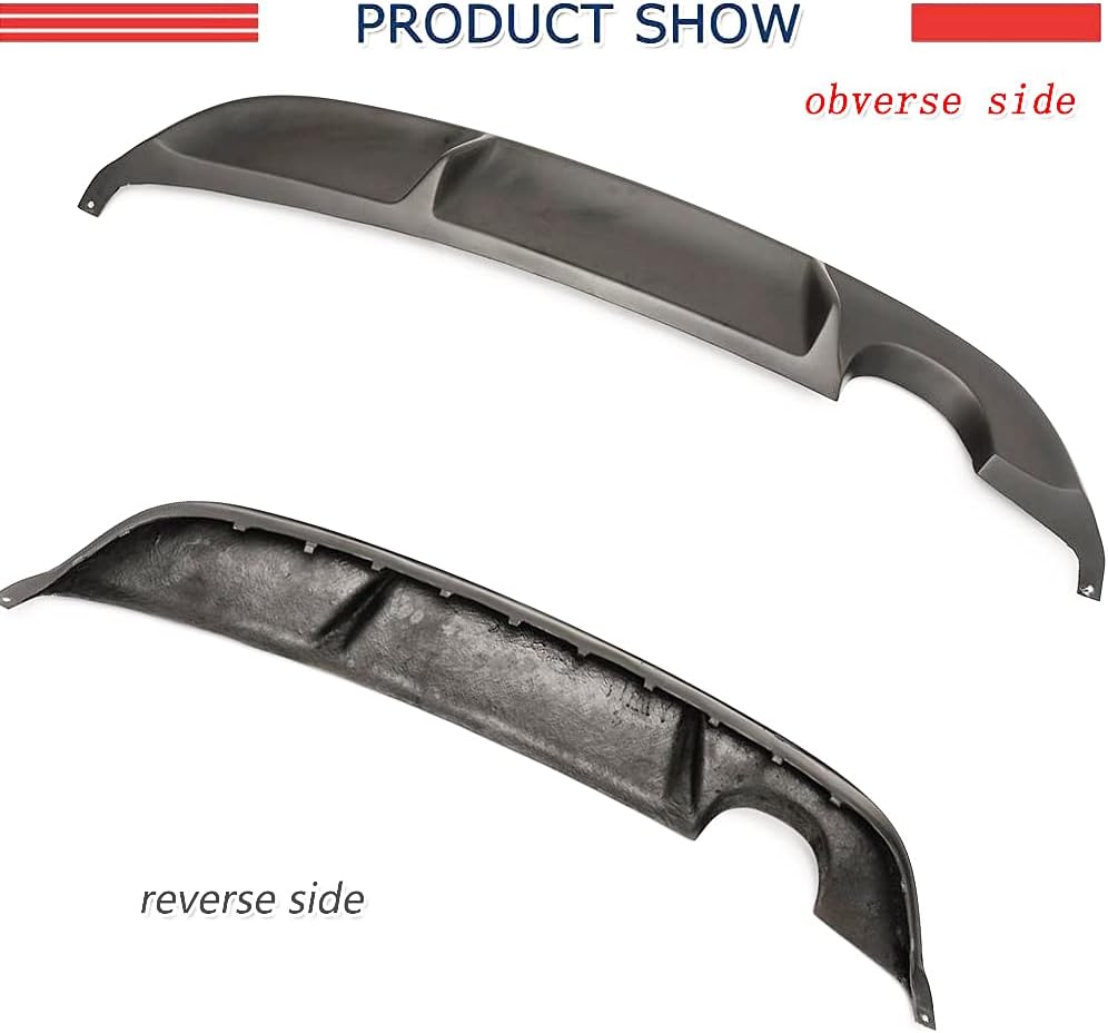 JC SPORTLINE Rear Diffuser Fits for Volkswagen VW Basic Golf 6 2010-2013Matte Black Rear Bumper Lip Spoiler Body Kit Factory Outlet(Matt Black)
