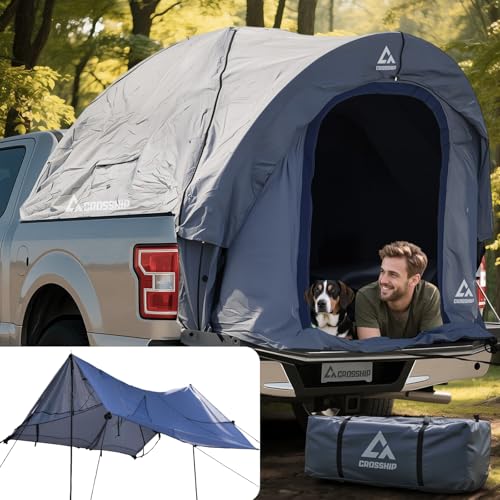 CROSSHIP 2-Person Truck Bed Tent Awning, PU3000mm