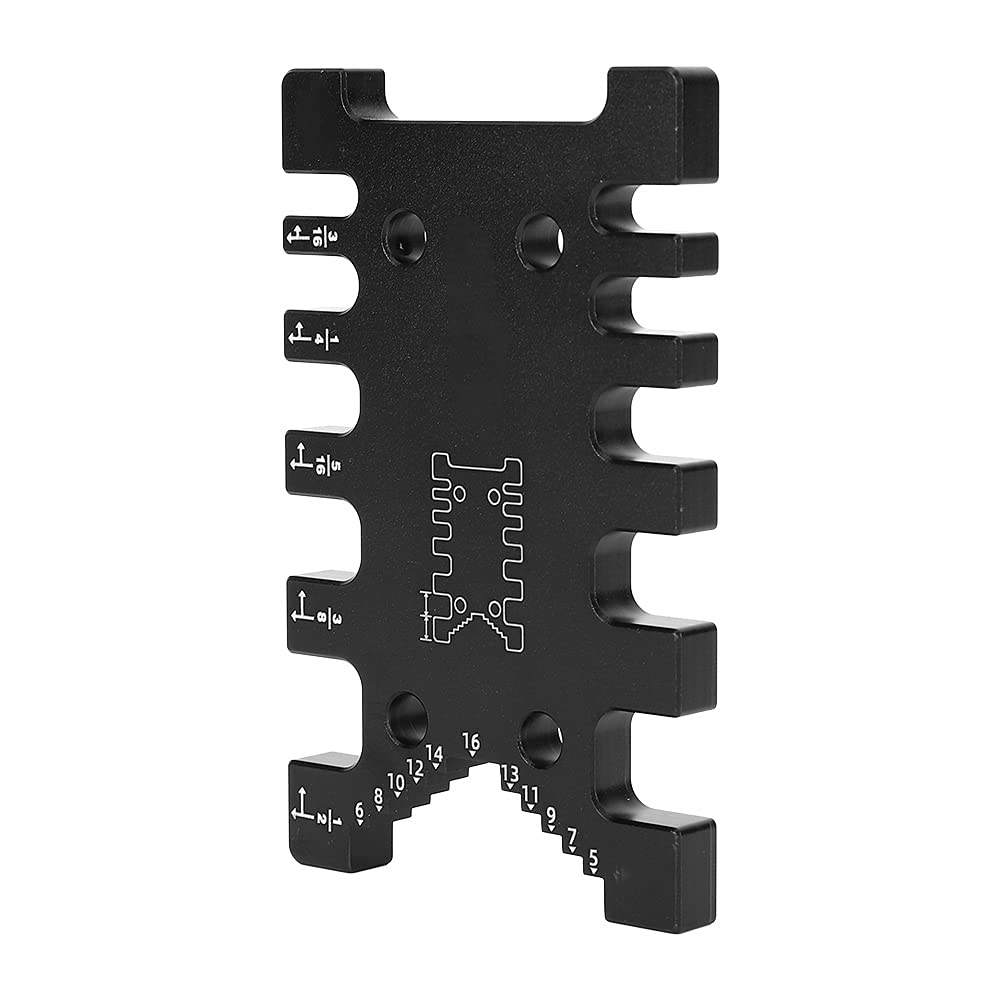 ZAWELIYO Innovative Tenon Caliper Measuring Tool, Woodworking with Multiple Scales, Aluminum Alloy Material, Easy to Use for Precise Control,Positioning of Teeth and Milling Cutter