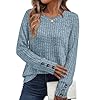 AUTOMET Women’s Long Sleeve Shirts Fall Sweaters Lightweight Cute Tunic Tops Trendy Fashion Clothes 2025 Outfits