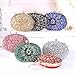 Beaguful Women's Evening Bags Sparkly Rhinestone Clutch Purses Luxury Handbags Oval Pink