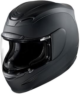 Icon Helm Airmada Solid Rubatone schwarz matt Motorradhelm Integralhelm, S