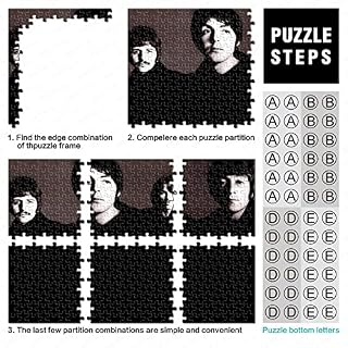 Puzzles pour adultes de 1000 pièces The Beatles – Jeux éducatifs familiaux – Puzzle défi cérébral pour enfants – 1000 pièces (75 x 50 cm) - Les Beatles, Paul McCartney, John Lennon, RIngo Starr, George Harrison Puzzles pour adultes de 1000 pièces The Beatles - Jeux éducatifs familiaux - Puzzle défi cérébral pour enfants - 1000 pièces (75 x 50 cm) – Image 4