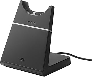 Jabra Evolve 75 Charging Stand – Fast Wireless Desk Charger for Evolve 75 Headset – Ideal for Call Centres and Workspaces – Black