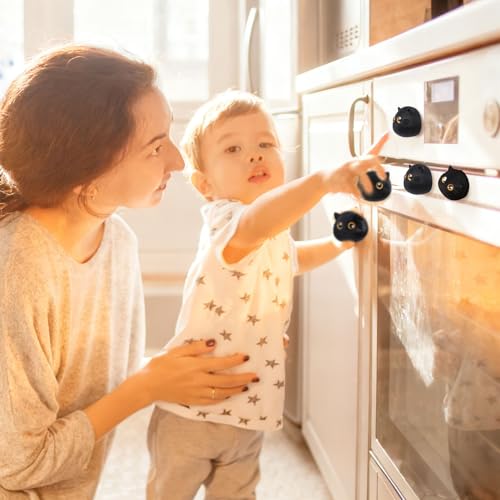 5 imanes decorativos para refrigerador diseño gato negro miniatura 6