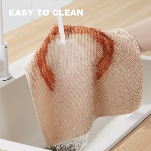 Image of JOYMOOP Microfiber Cleaning Cloth, Soft Absorbent Cloth, Multi-Purpose Cleaning Cloth, Highly Absorbent Cleaning Rags, Lint-Free, Streak-Free Cleaning Cloths for Kitchen Home Office, 5Pcs
