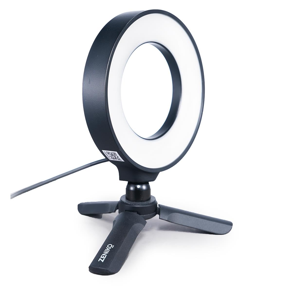 ZENIKO CR5 Bi - Illuminazione per videoconferenza, 5 pollici Bi-Color CRI95+ anello di luce per lavoro remoto, apprendimento a distanza, chiamata zoom, live streaming, trucco, ecc.