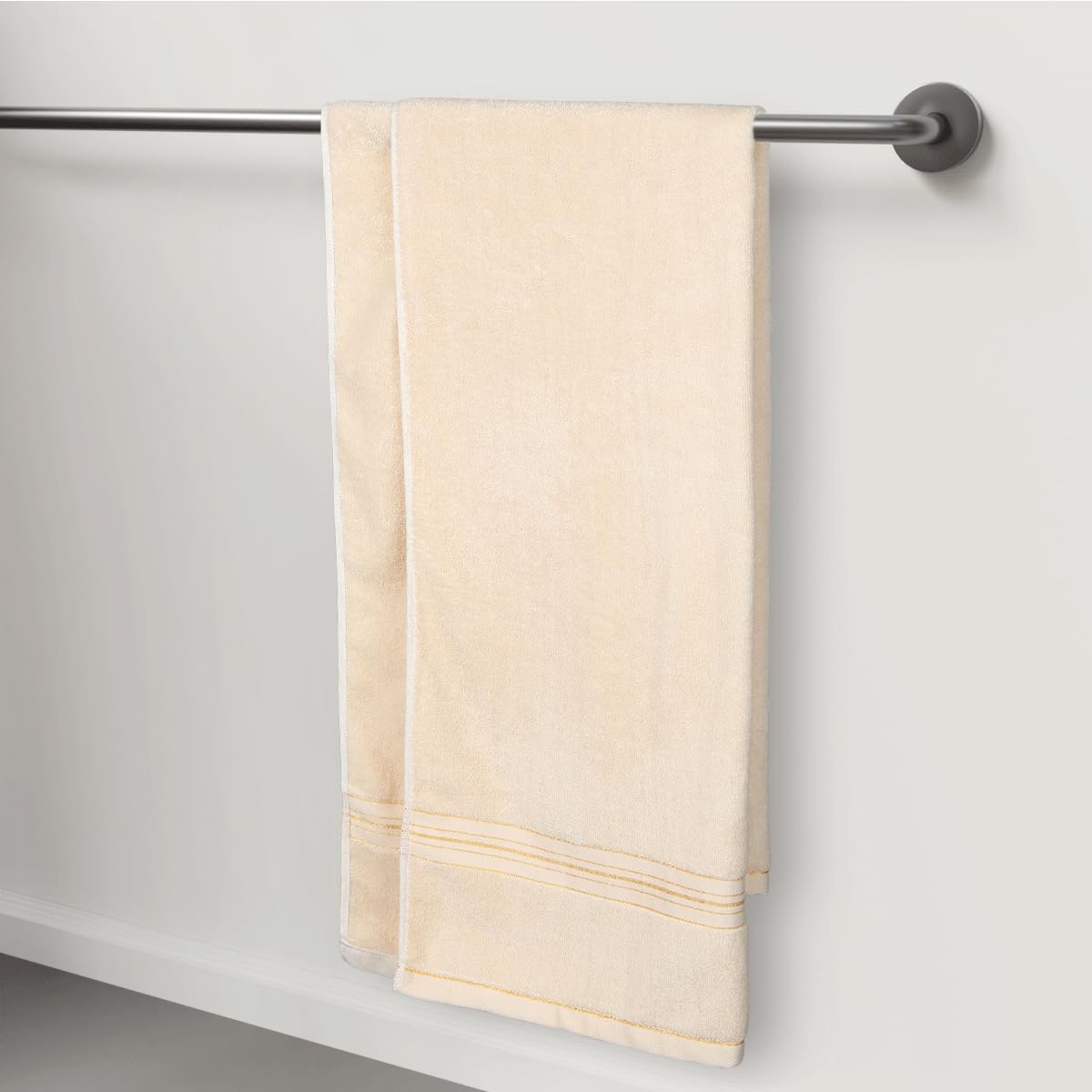 Set di 4 asciugamani da bagno di alta qualità, 100% cotone, leggeri e morbidi, 68 x 137 cm (multicolore-4)