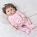 ETRVBSWE Réincarné Baby Doll Lifelike, 48cm Nouveau-né bébé Poupées pour Enfant en Bas âge, réaliste Nuisettes Silicone Complet pour Lavable Garçons Filles Cadeau d'anniversaire