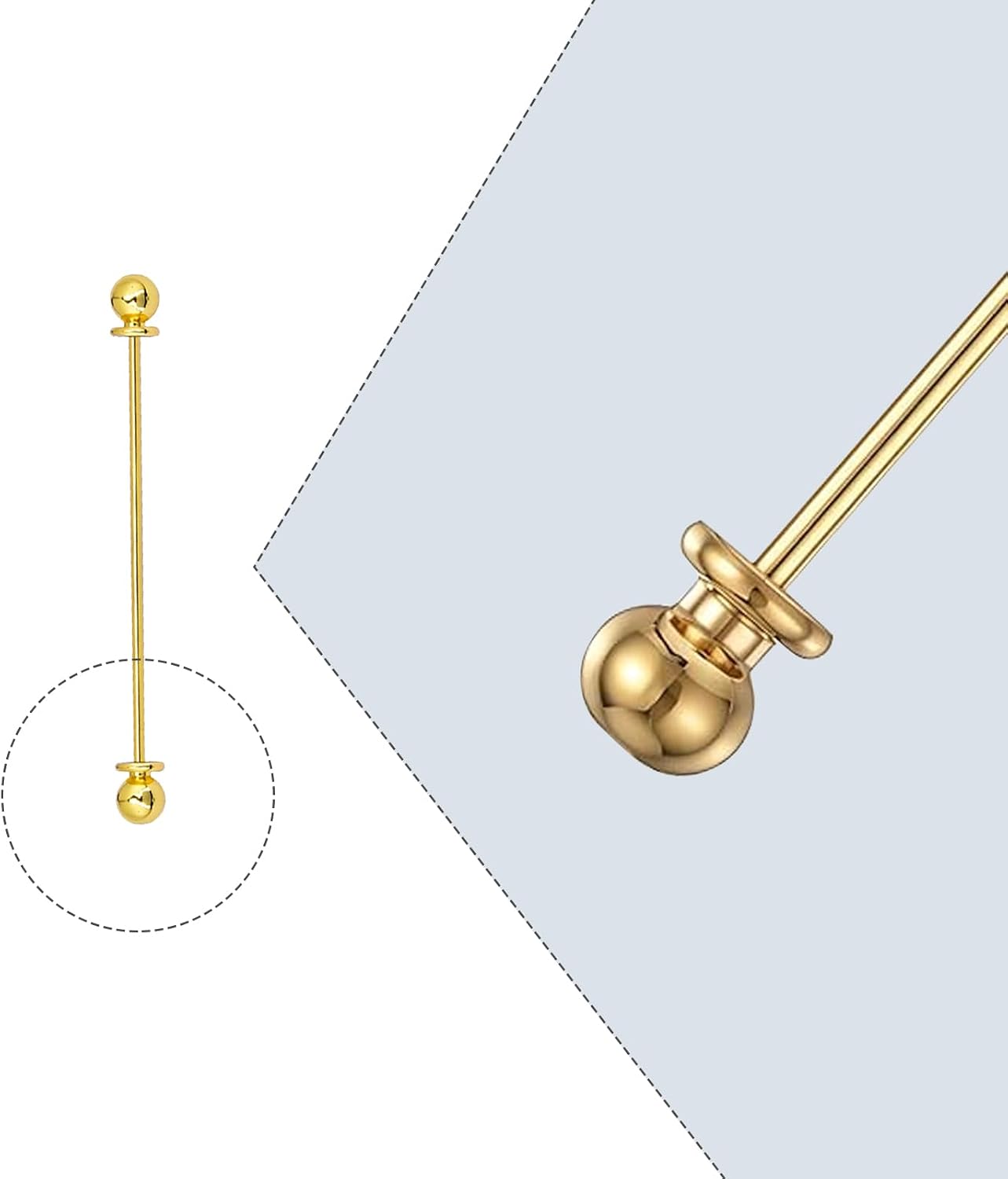 3 Pieces Collar Pins for Men Classic Ball Head Lapel Pins Gold Silver Black Shirt Collar Bar Pins for Men Wedding Business Suit Accessories