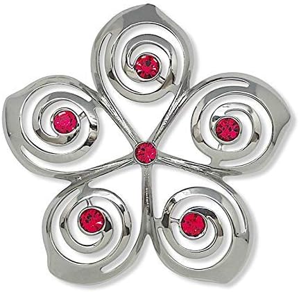 Jewel Metal Hawaiian Christmas Ornament - Plumeria Flower