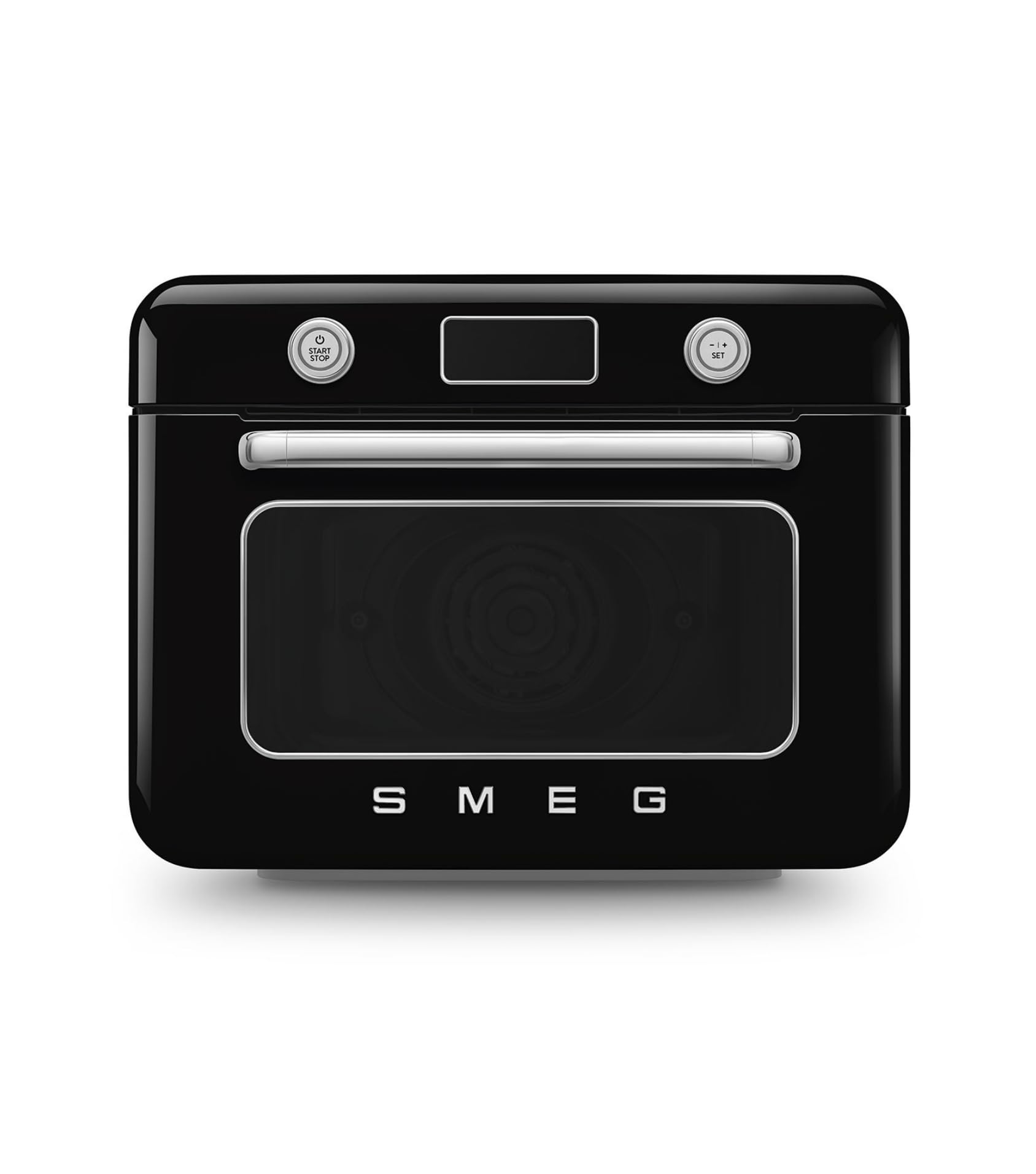Smeg, COF01BLEU, Dampf-Kombibackofen, 10 Kochfunktionen, 33 automatische Rezepte, abnehmbarer Tank, Dampfgaren, Entkalkungsfunktion, 1800 W Leistung, Schwarz
