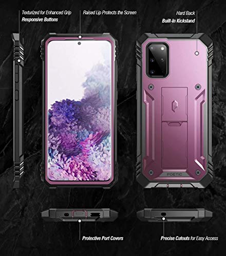 Coque Samsung S20+ antichoc violette protège efficacement des chutes