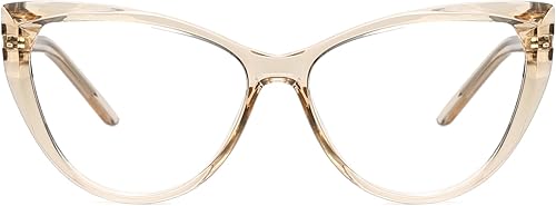 Miniatura 9 de QECEPEI Gafas de luz azul Cateye - Lentes falsos para mujer, antifatiga ocular, lentes transparentes