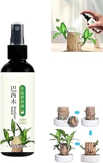 Brazilian Wood Plant Food,Professional Liquid Lucky Bamboo Fertilizer for Indoor Plants, Brazilian Wood Hydroponics Nutrients, for Structural & Foliar Growth, Indoor Plants, Fertilizer. (1pc)