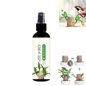 Brazilian Wood Plant Food,Professional Liquid Lucky Bamboo Fertilizer for Indoor Plants, Brazilian Wood Hydroponics Nutrients, for Structural & Foliar Growth, Indoor Plants, Fertilizer. 1pc