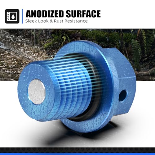 Image of NICECNC Blue M12 x P1.5 Magnetic Drain Plug Compatible with Husqvarna TC /TE /FC /FE /TX /FX 125-501 2014-2023 Compatible with FREERIDE250F 2018 FREERIDE250R 2014-2017 See Fitment