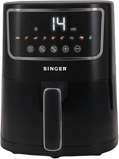 SINGER Electric Airfrio Air Fryer 1350W | 4.4L Basket | 100% Oil-Free Cooking | Digital Display | 10-in-1 Functions | 360° Price In India