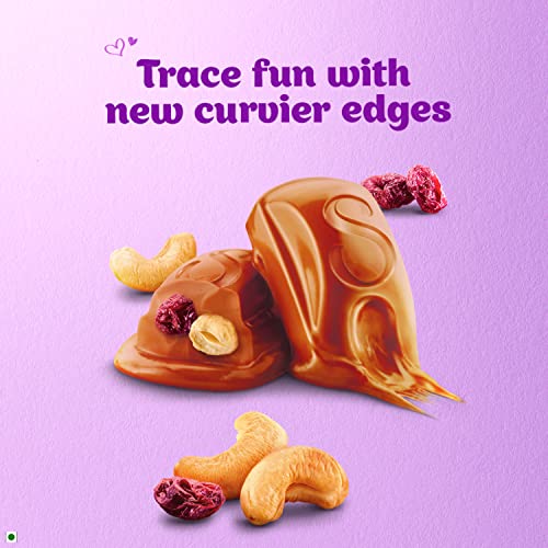 Image of Cadbury Bournville Rich Cocoa Dark Chocolate Bar, 80 gm (Pack of 5) & Dairy Milk Silk Fruit and Nut Chocolate Bar, 137g (Pack of 3)