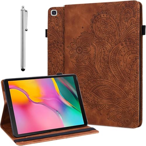 Housse de protection luxe marron pour Samsung Galaxy Tab S5e