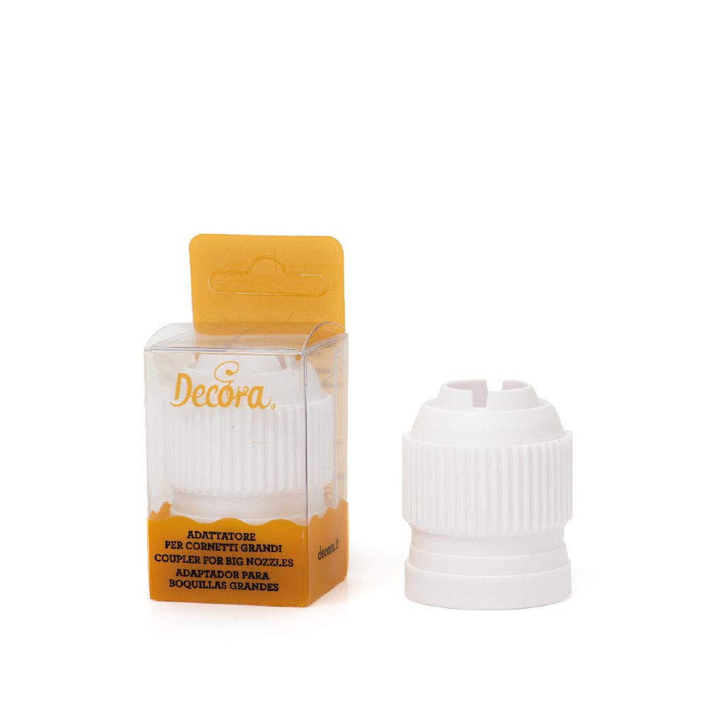 DECORA Blistered Coupler for 3D Nozzles, White, 6 x 5 x 4.5 cm