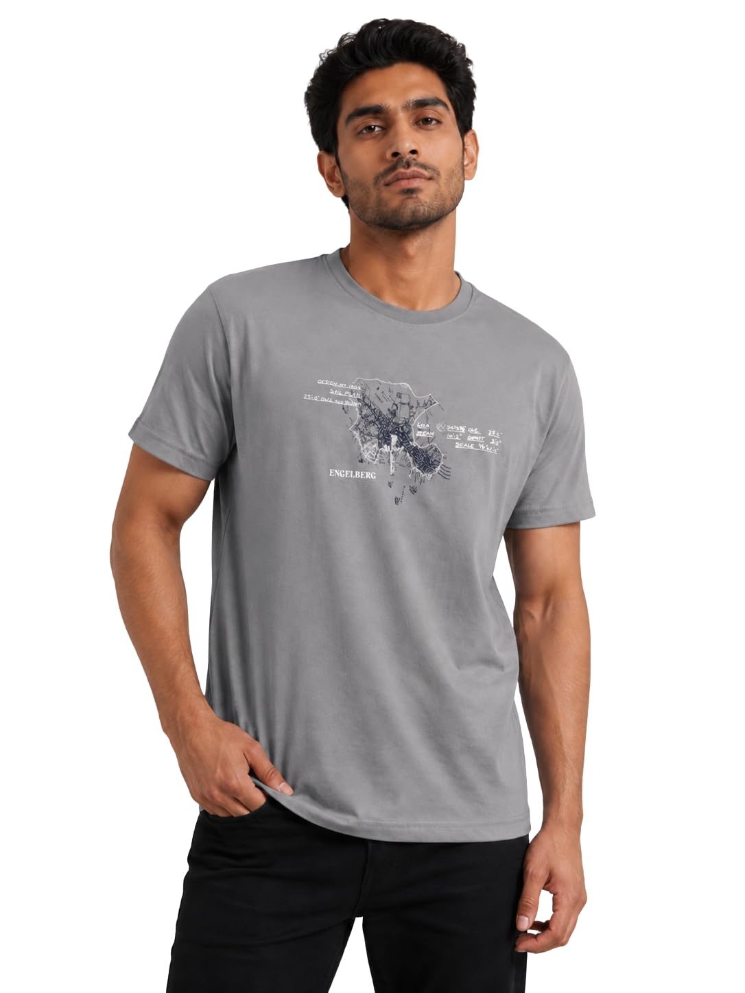 rino7 T Shirts for Men Stylish | Cotton Blend Casual & Trendy T-Shirt for Man | Regular Fit Round Neck Mens T Shirt | Gym Wear, Summer Half Sleeve Tshirt for Men-picture-35