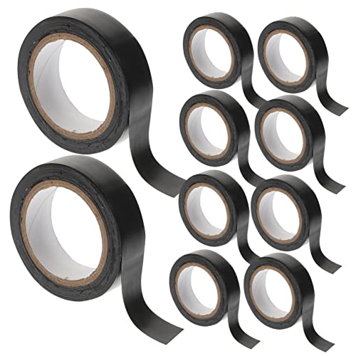 LIFKOME 10Rolls PVC Electrical Tape High Insulation Heavy Duty Electric Tape for Wire Splicing Indoor Outdoor Use and Portable for Electrical Repair