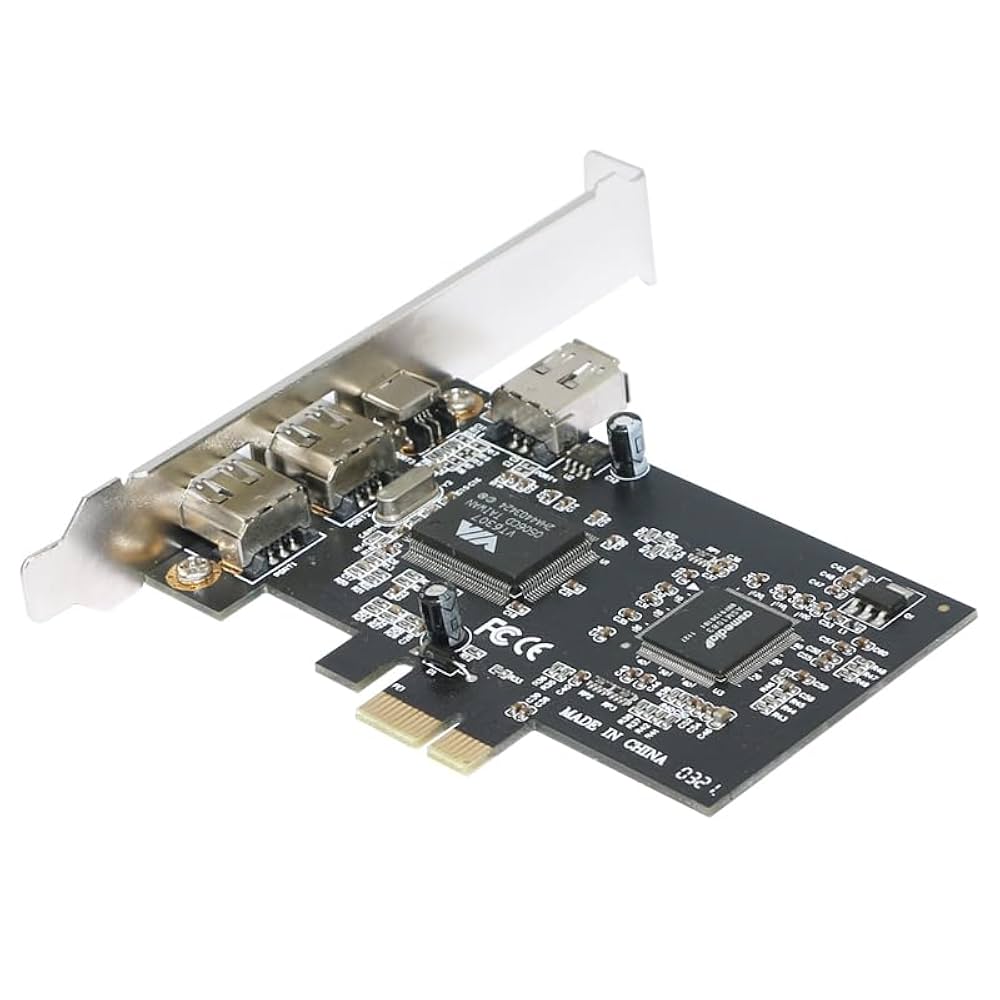 CERRXIAN IEEE 1394 Firewire Card PCI Firewire Adapter IEEE 1394 PCI Controller Karte Fu00fcr Desktop
